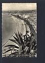 M1905 NICE VUE GENERALE PRISE DU CHATEAU SPIAGGIA ANIMATA  VIAGGIATA 1955 FP